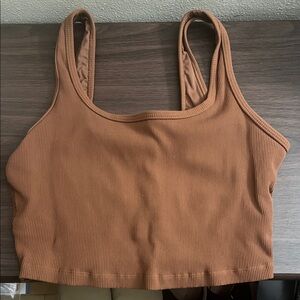 Aerie crop top with built in bra